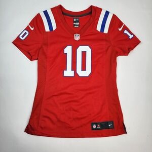 New England Patriots Nike On Field Mac Jones 10 Red Jersey‎ Womens Small